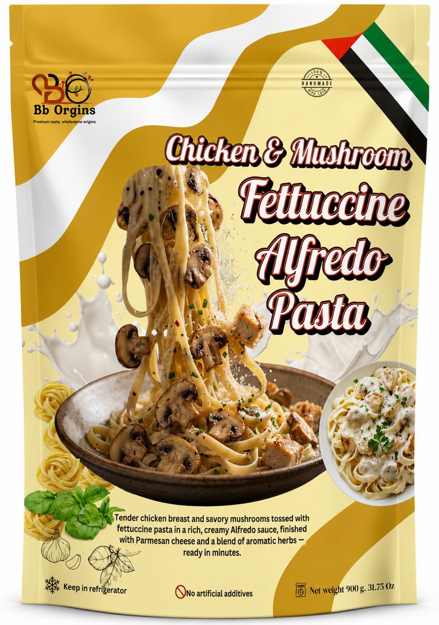 Chicken & Mushroom Alfredo Pasta